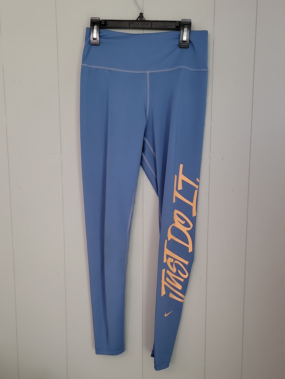 Nike DRI-FIT Women's Pants Small Blue Just Do It Leggings